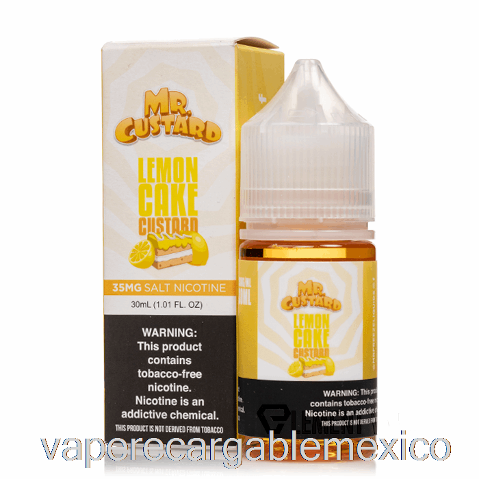 Vape Recargable Natillas De Pastel De Limón - Mr Custard Sales - 30ml 35mg